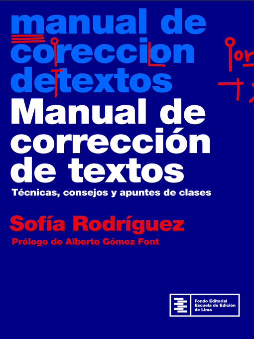 Title details for Manual de corrección de textos by Sofía Rodríguez - Available